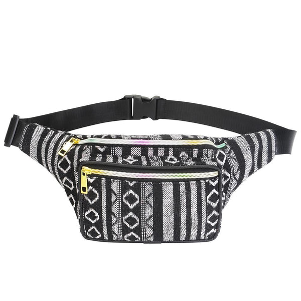 Boho Ethnic Style Waist Bag 34 X 15Cm Style B Waist Packs & Bags