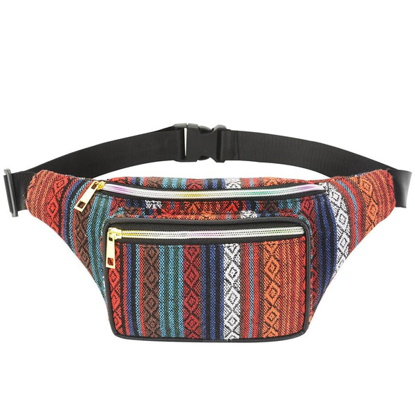 Boho Ethnic Style Waist Bag 34 X 15Cm Style B Waist Packs & Bags