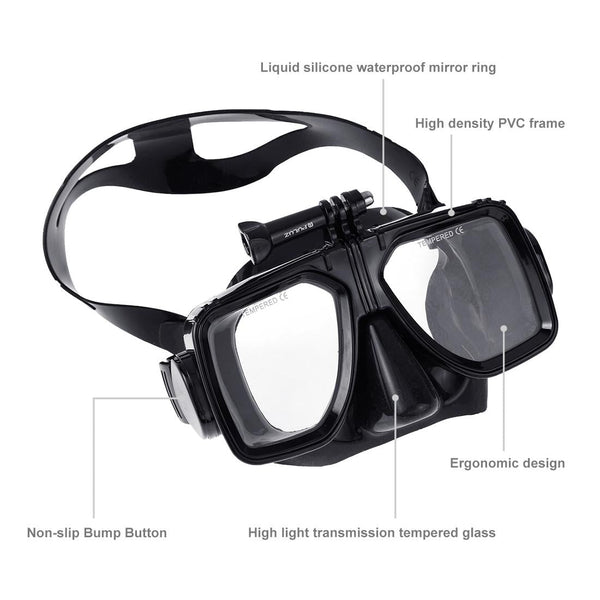 Underwater Diving Mask For Action Cameras Masks