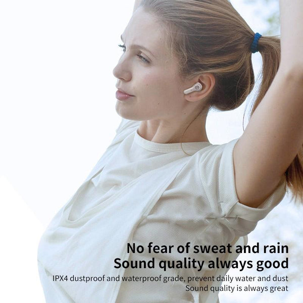 Anc Business Sports Tws Bluetooth Earphones With Charging Box White Earbuds