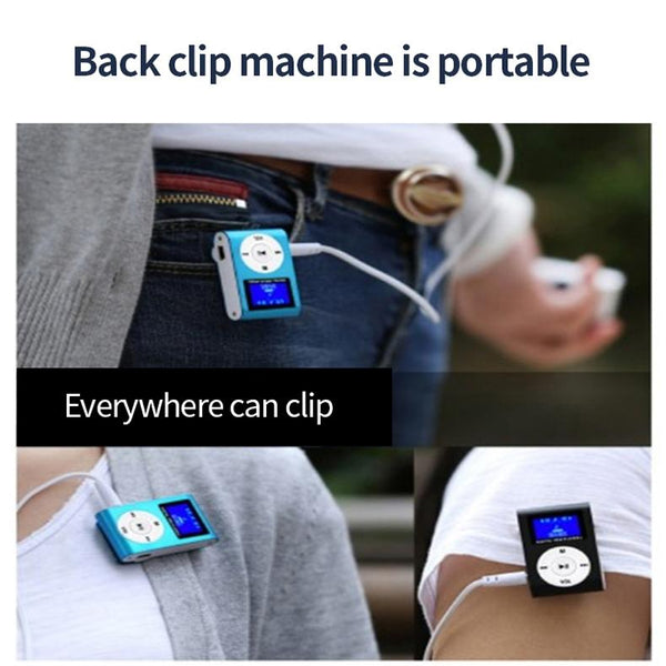 Mini Mp3 Player With Screen 128M+Earphone+Cable Gold Ipods & Mp3 Players