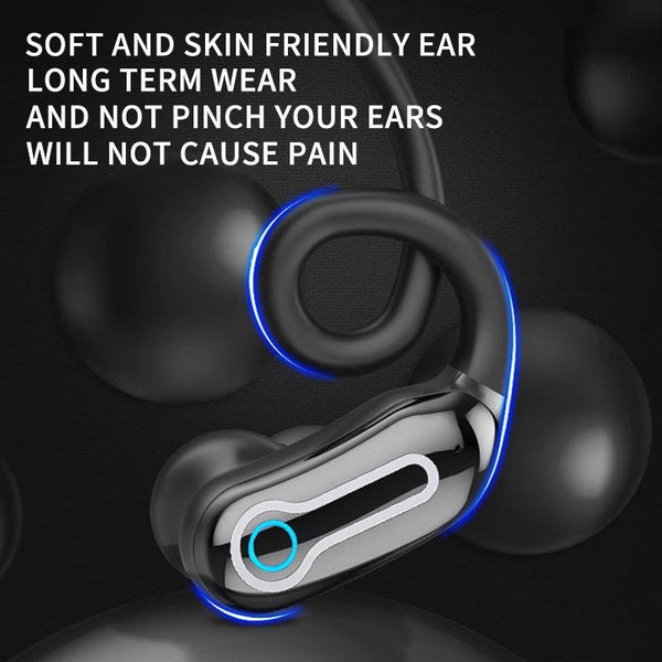 Wireless Stereo Earphones With Charging Case Hanging Design White Earbuds