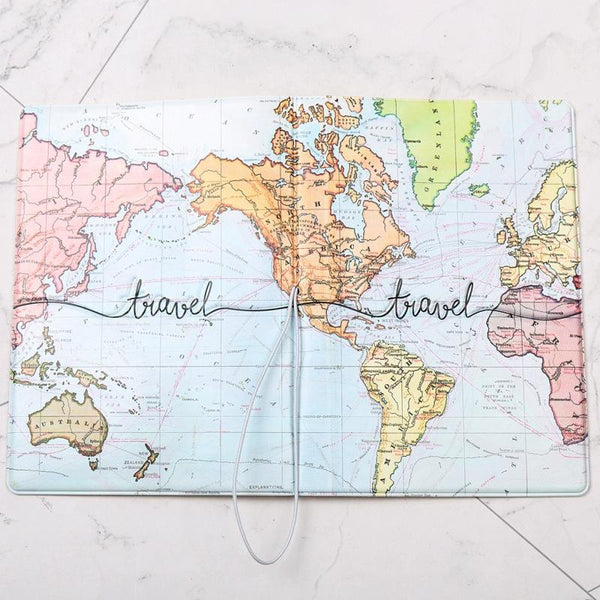 Passport Cover For Travel Abroad 3D Map Design Tr 03 Other Travel Accessories