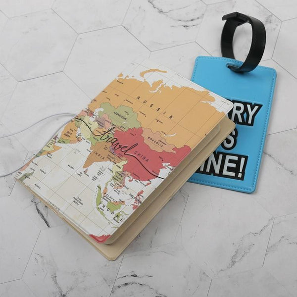 Passport Cover For Travel Abroad 3D Map Design Tr 03 Other Travel Accessories