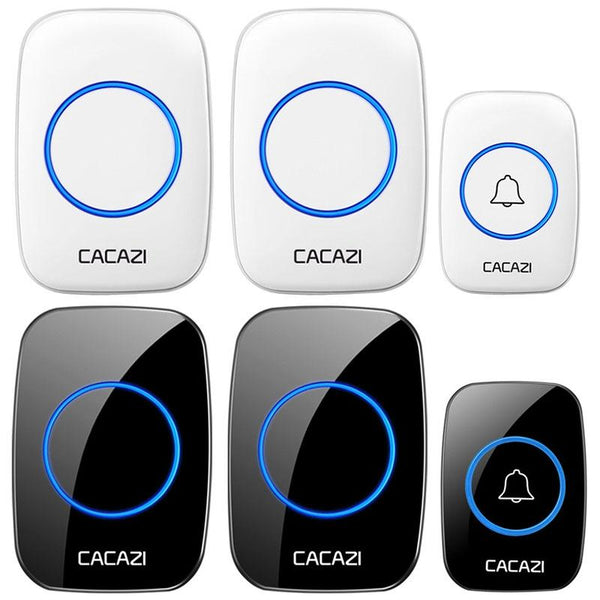 Wireless Waterproof Smart Doorbell 2 Battery Options Black Smart Doorbells