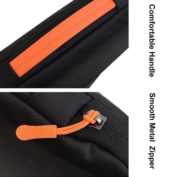 Black Orange Travel Laptop Sleeve Bag Portable Carry Case Laptop Cases & Bags