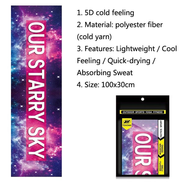 Quick Drying Cooling Towel For Outdoor Sports 100 X 30Cm Maple Gym Towels