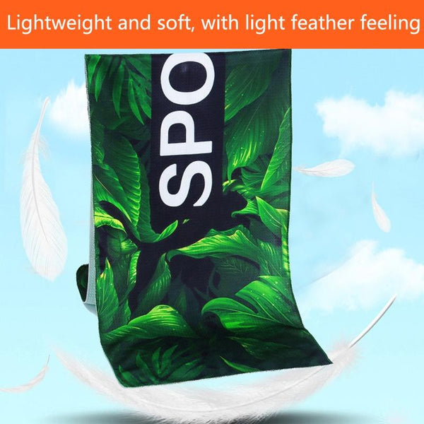 Quick Drying Cooling Towel For Outdoor Sports 100 X 30Cm Maple Gym Towels