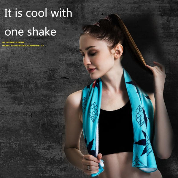 Quick Drying Cooling Towel For Outdoor Sports 100 X 30Cm Maple Gym Towels