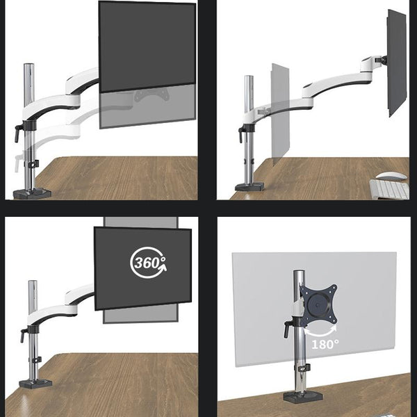 Rotating Aluminum Monitor Bracket For Lifting Lcd Perforation Mount Monitor Mounts & Stands