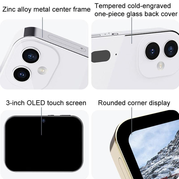 Smart Hd Digital Camera With Touch Screen And Video Recording Excludes Memory_White Digital Cameras