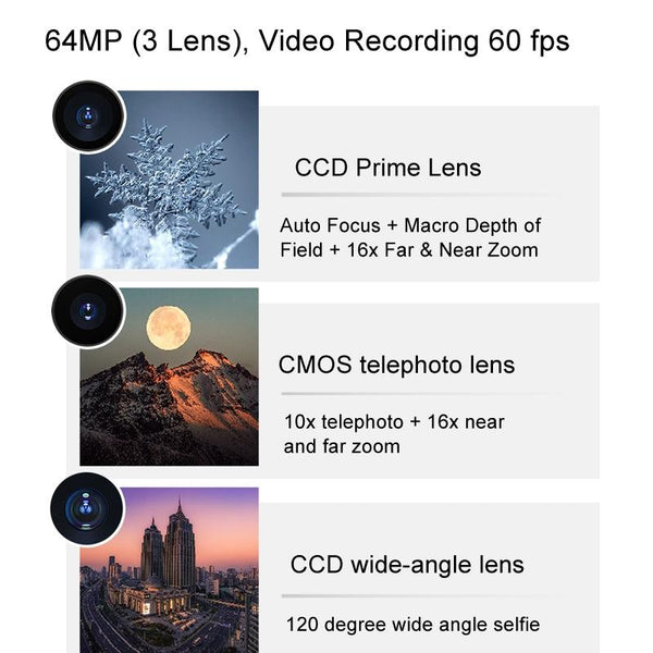 Smart Hd Digital Camera With Touch Screen And Video Recording Excludes Memory_White Digital Cameras