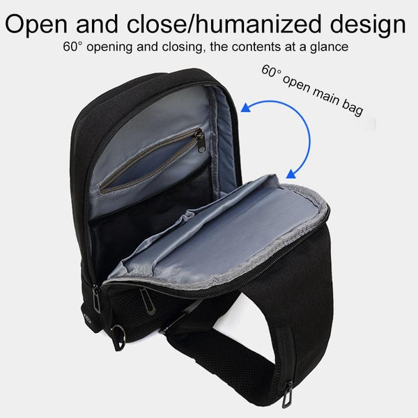 Secure Multi Layer Chest Bag For Outdoor Cycling Black Bags