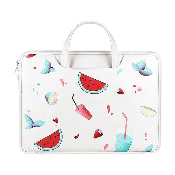 13.3 Inch Lightweight Printed Laptop Bag Pu Material Watermelon Laptop Cases & Bags