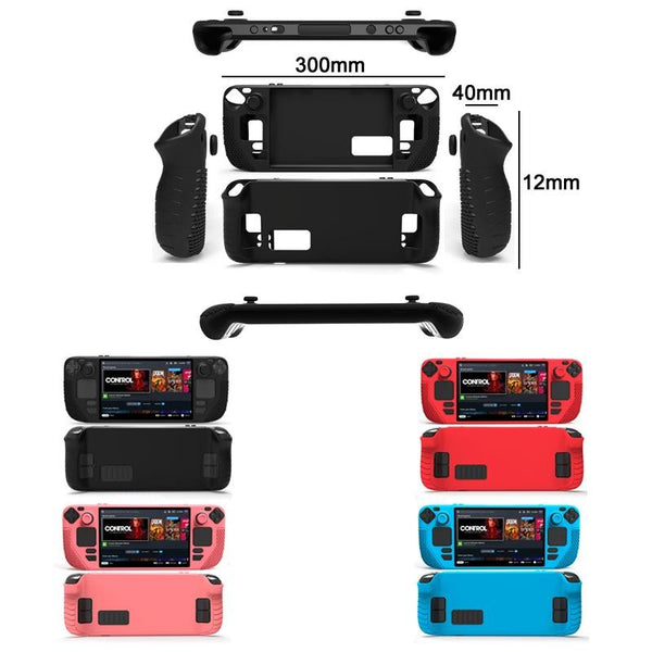 Steam Deck Silicone Cover With Button Caps All Inclusive Blue Bags Skins & Travel Cases