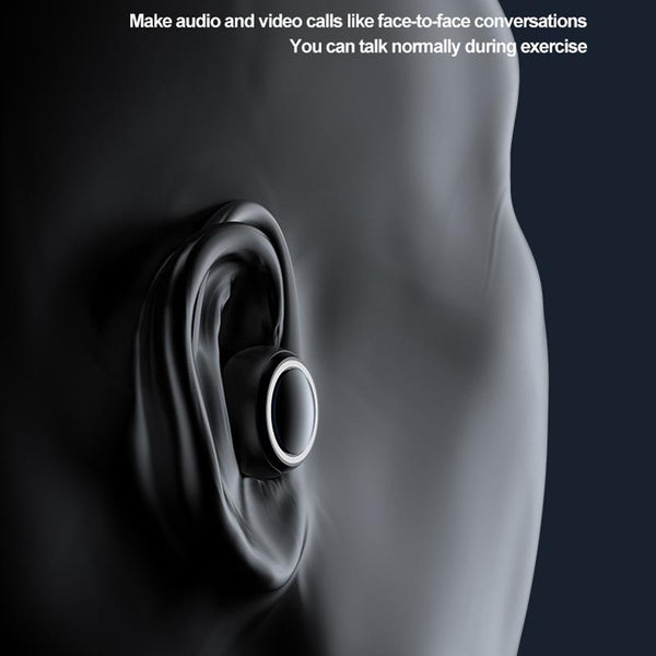 Wireless Hanging Ear Sports Earphone With True Sound White Earbuds