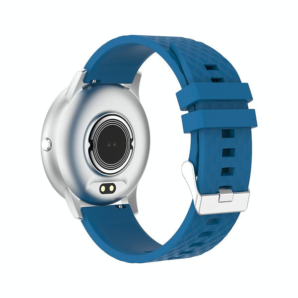 1.75 Inch Hd Round Screen Silicone Strap Smart Sports Watch Lake Blue Watch Bands