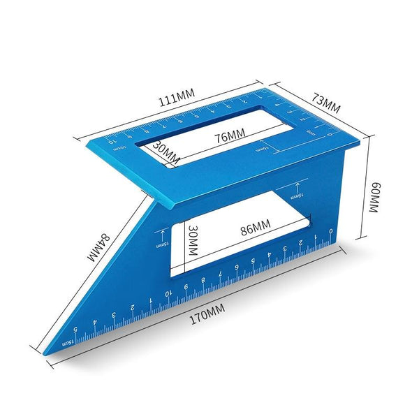 Multi Function T Shaped Marking Gauge For Woodworking Aluminum Alloy Woodcarving Hand Tools