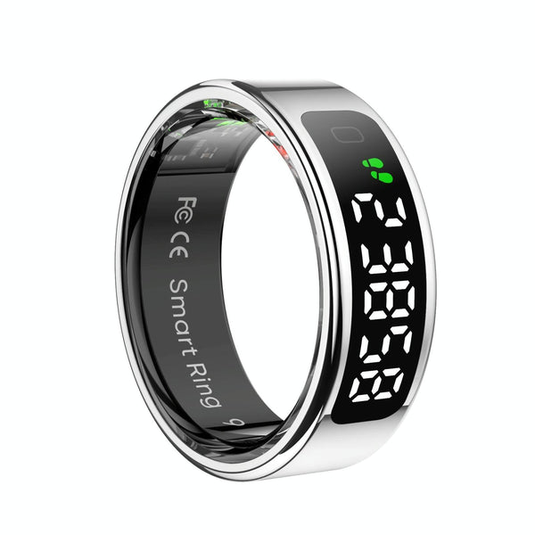 Smart Ring Heart Rate Blood Oxygen Sleep Sports Size 9 Gold Activity Trackers