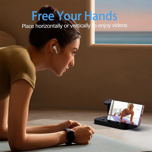 4 In 1 Type C Charging Stand For Samsung Watch And Galaxy Buds Black Chargers & Docking Stations