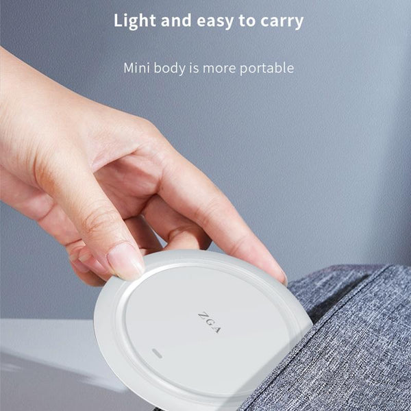 15W Desktop Wireless Charging Pad White Chargers & Cradles