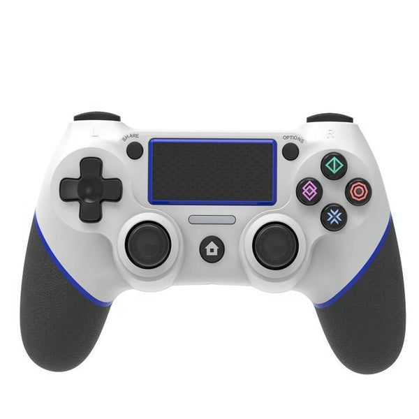 Rubberized Bluetooth Gamepad For Ps4 Wireless White Green Controllers & Attachments