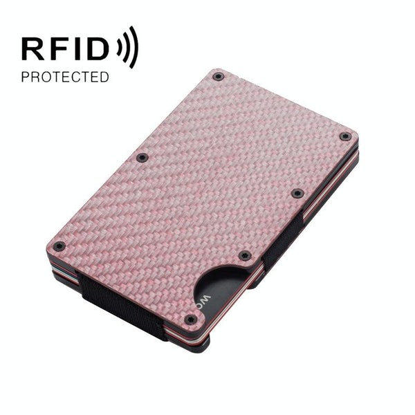 Carbon Fiber Rfid Card Holder Secure & Stylish Red Business Card Holders