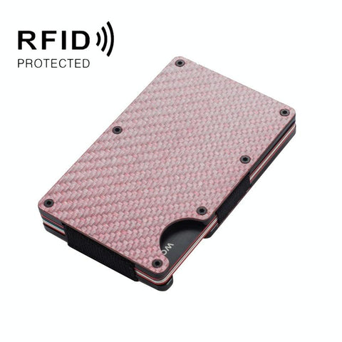 Carbon Fiber Rfid Card Holder Secure & Stylish Red Business Card Holders