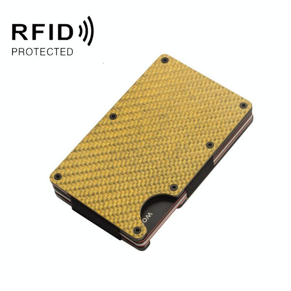 Carbon Fiber Rfid Card Holder Secure & Stylish Red Business Card Holders