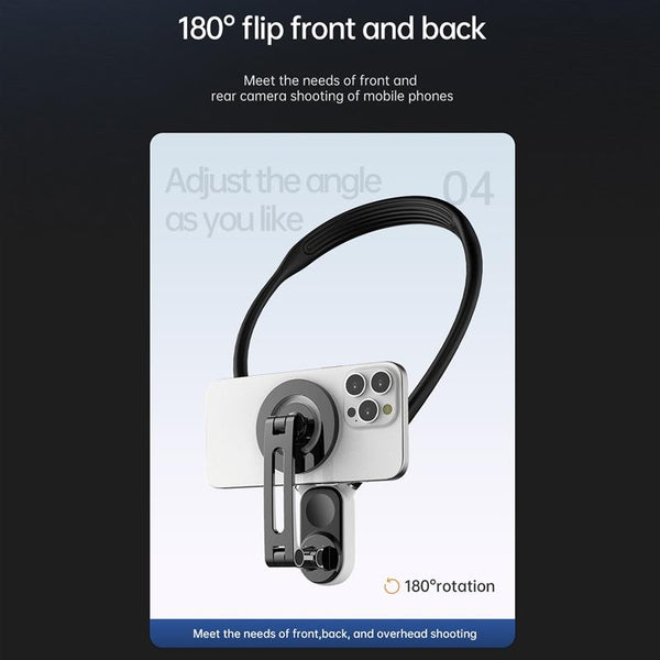 Versatile Magnetic Neck Holder For Phones And Action Cameras_Blue Other Camera & Photo Accs