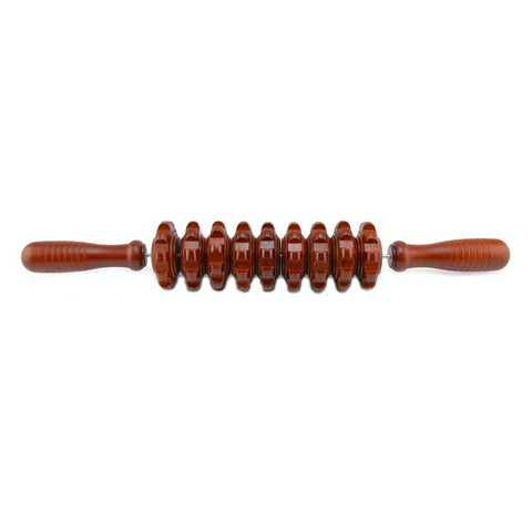 Abdominal & Leg Roller Massager Nine Wheels White Red Massagers