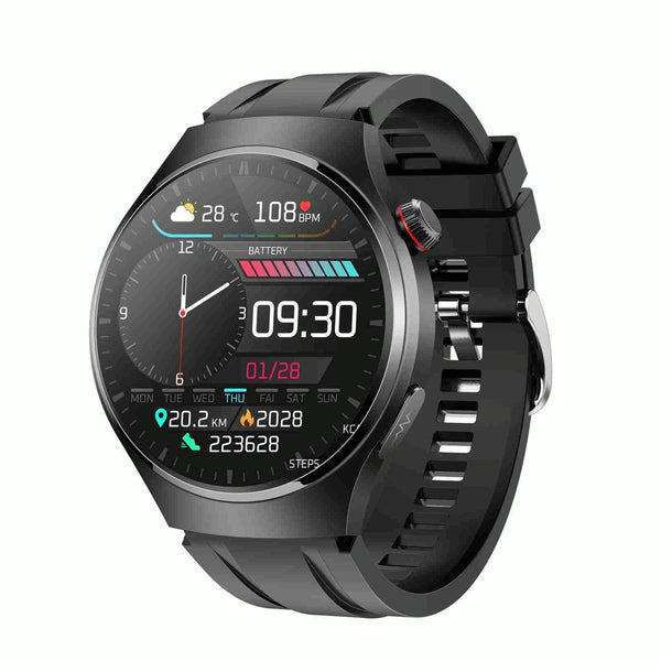 1.43 Inch Amoled Ip67 Smart Call Watch Support Ecg / Body Temperature Blood Glucose Monitoring Silver Smart Watches