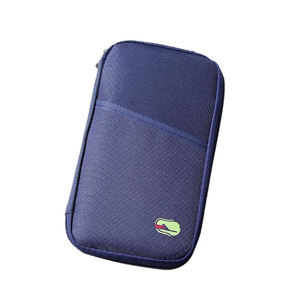 Multifunctional Travel Document Bag Passport & Ticket Holder Blue Travel Wallets