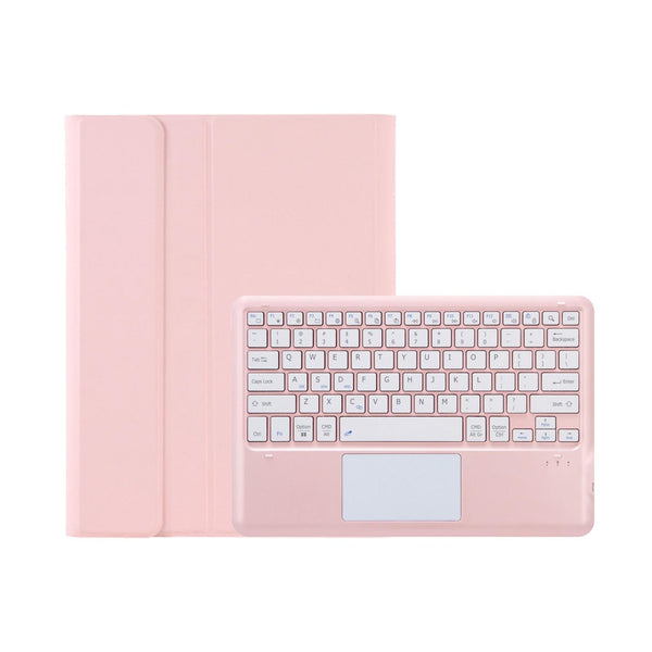 Detachable Bluetooth Keyboard Leather Case For Ipad Pro 12.9 2021 / 2020 2018 With Touch Pad Pink Keyboards