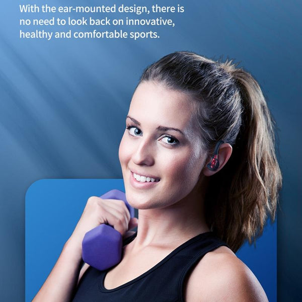 F8 Hanging Ear Stereo Wireless Bluetooth Earphone With Charging Bin Single Earbuds