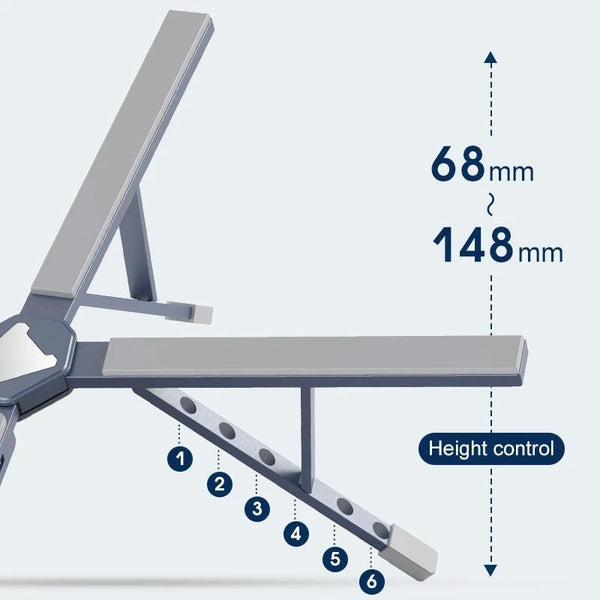 1 Sets Of Versatile Laptop Docking Stand With Enhanced Cooling And Folding Design Gray Stands Holders & Car Mounts