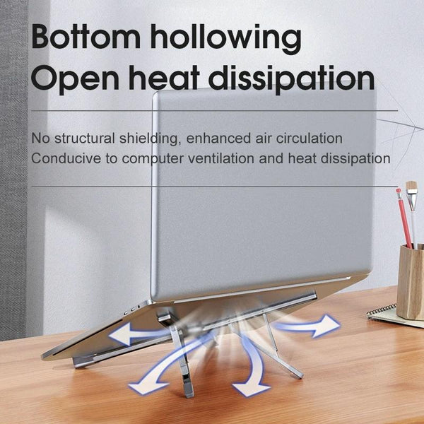 1 Sets Of Versatile Laptop Docking Stand With Enhanced Cooling And Folding Design Gray Stands Holders & Car Mounts