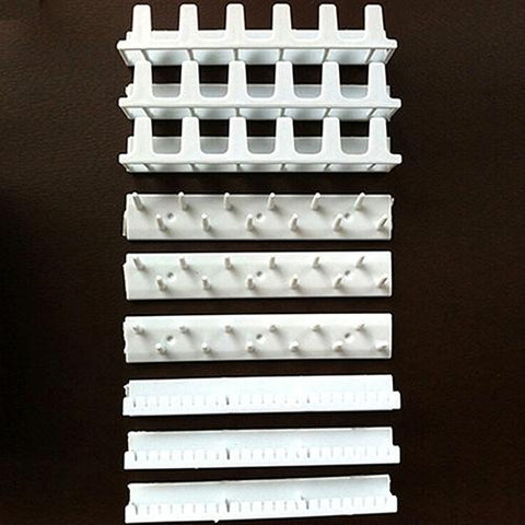 9 Piece White Adhesive Wall Jewelry Hooks Storage & Display