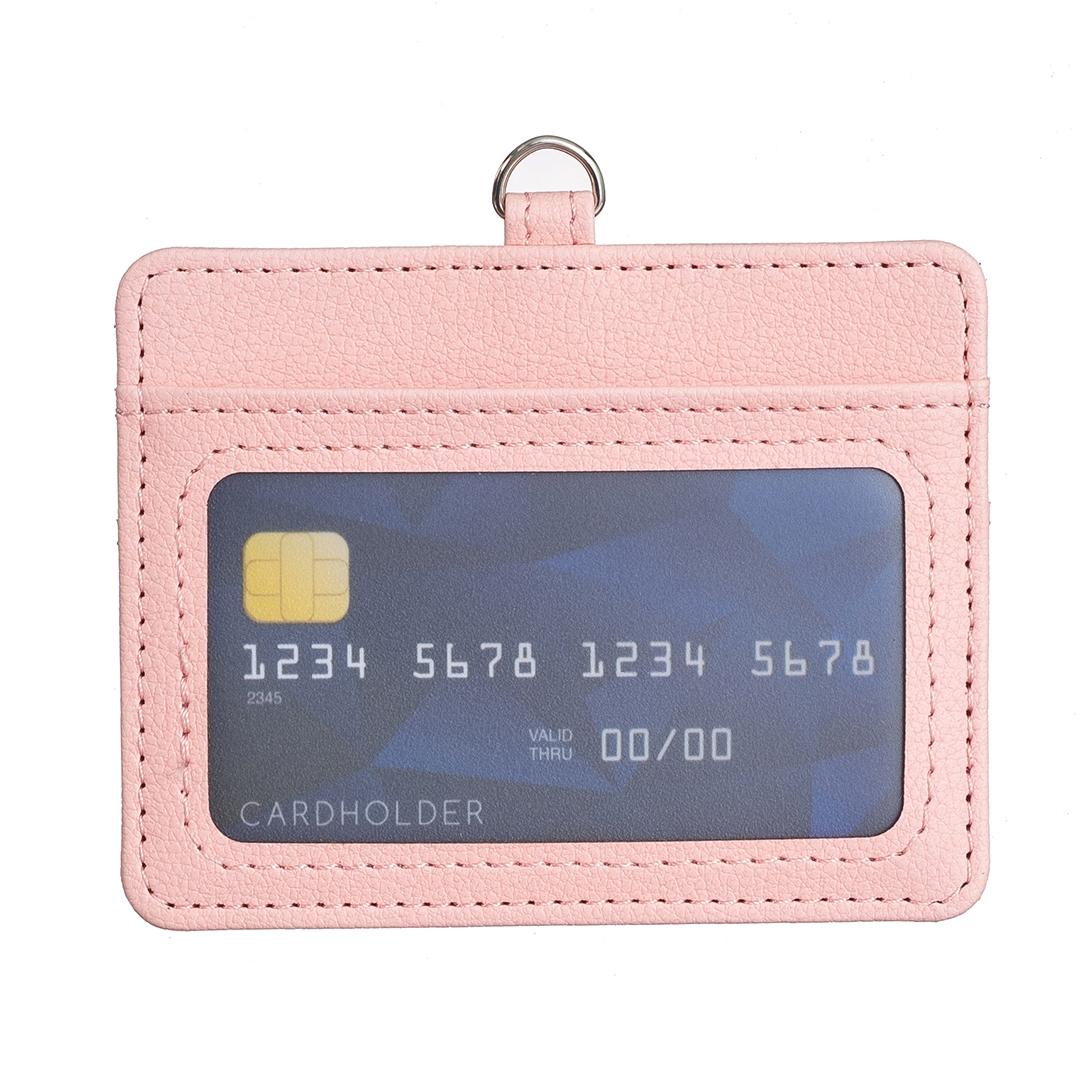 Horizontal Id Card Bag & Lanyard Pink Id & Document Holders