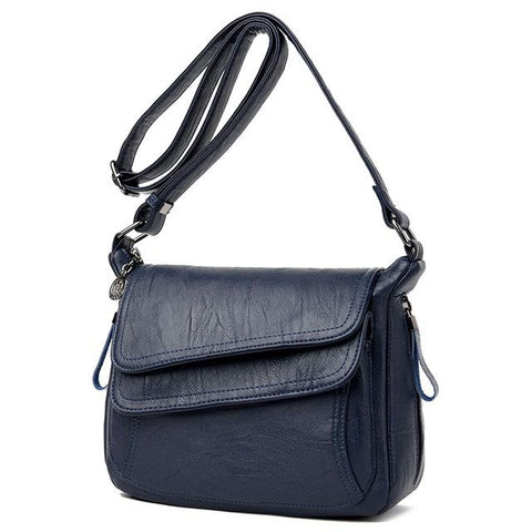 Stylish Leather Shoulder Bag For Summer Blue Women's Bags & Handbags