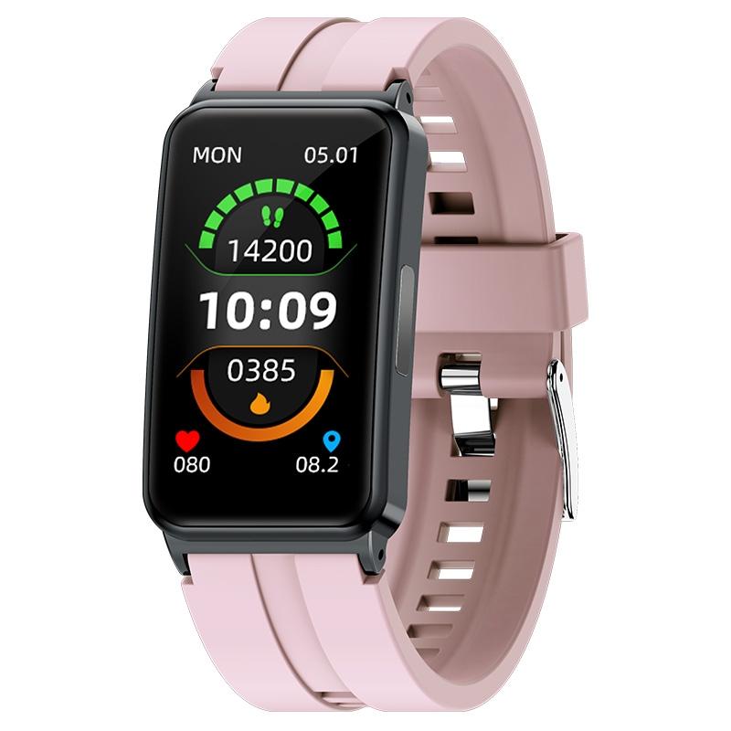 Smart Watch With Heart Rate And Blood Pressure Monitoring Colour Screen Pink Smart Watches