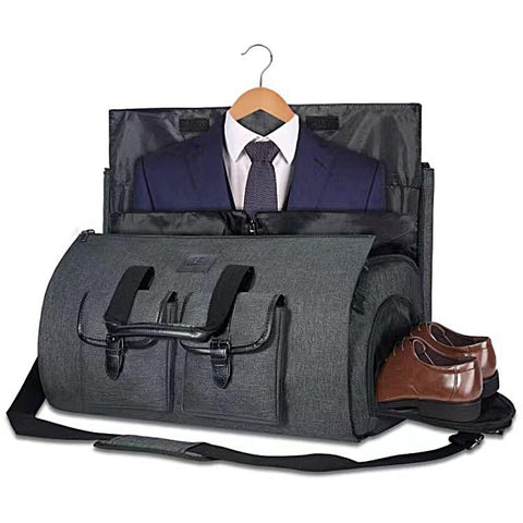 Compact Travel Suit Storage Bag Foldable Black Storage Bags