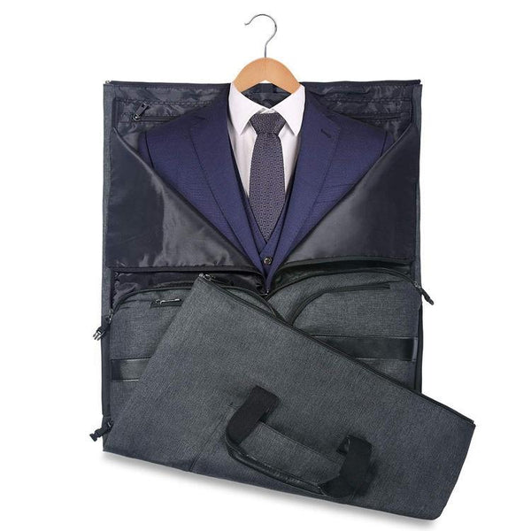 Compact Travel Suit Storage Bag Foldable Black Storage Bags