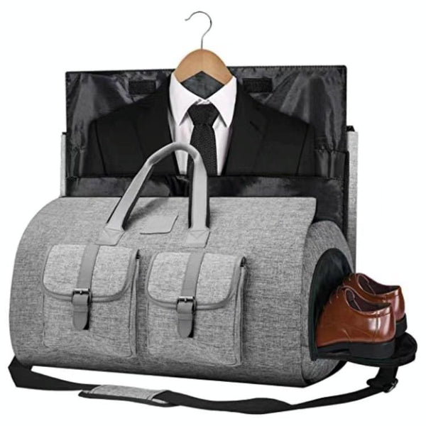 Compact Travel Suit Storage Bag Foldable Black Storage Bags