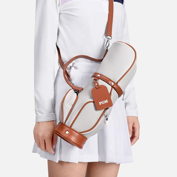 Lightweight Golf Crossbody Bag For Women Compact Mini Ball Storage Solution Grey Brown Women's Bags & Handbags