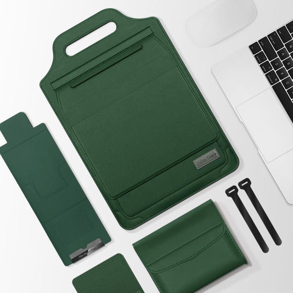Versatile Laptop Bag With Mouse Pad Stand Green Mouse Pads & Wrist Rests