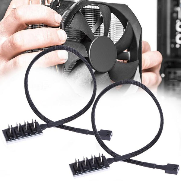 2 Port Pwm Fan Hub For Pc Chassis A Drag Four Other Computer Fans & Cooling
