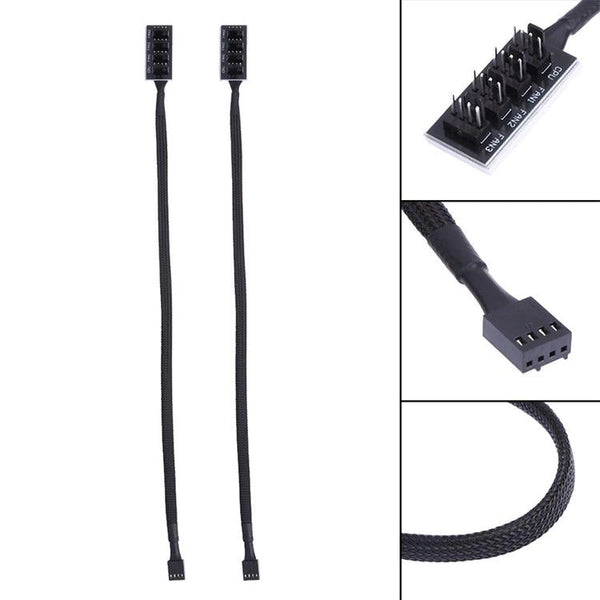 2 Port Pwm Fan Hub For Pc Chassis A Drag Four Other Computer Fans & Cooling