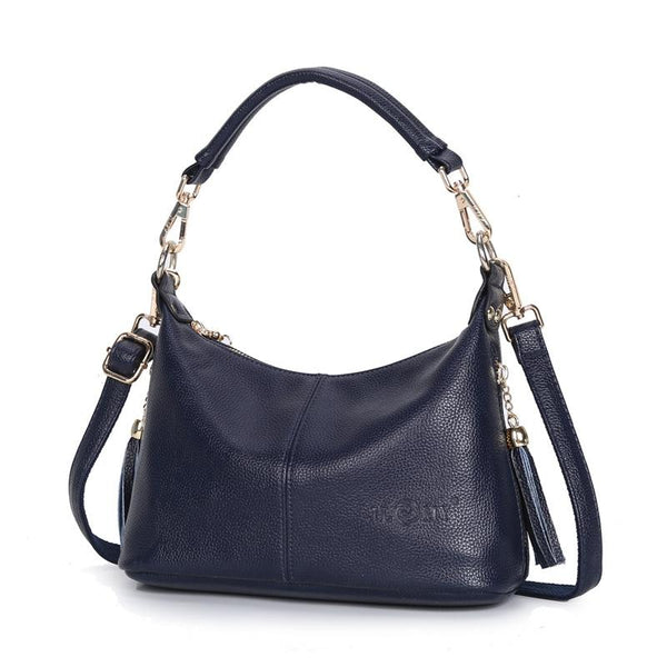 Stylish Middle Aged Women Shoulder Bag Blue Women's Bags & Handbags