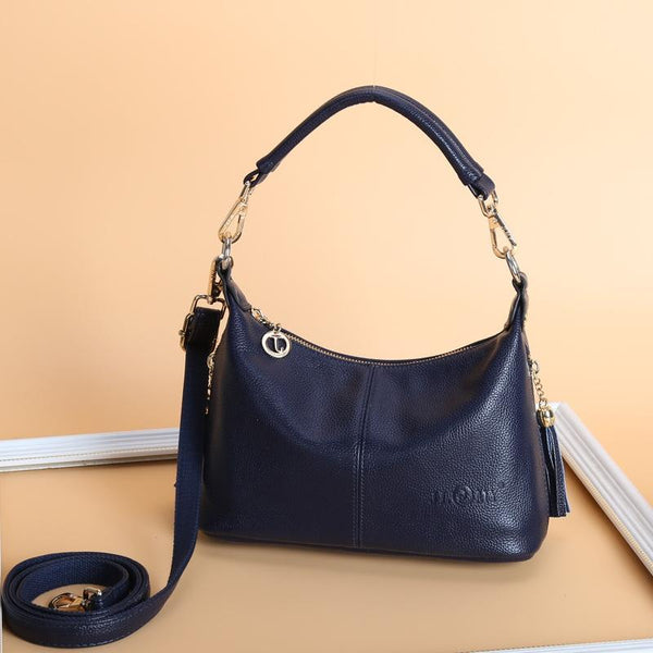 Stylish Middle Aged Women Shoulder Bag Blue Women's Bags & Handbags